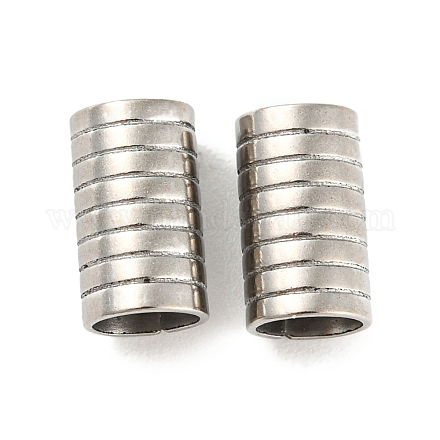 Некорневая трубчатая бусина из нержавеющей стали 201 STAS-Z049-07P-1