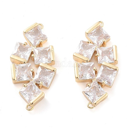 Подвески из латуни и прозрачного стекла KK-Q811-03KCG-1