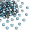 Preciosa® Crystal Hotfix Flatback Stones, Czech Crystal, Round(438 11 612 Chaton Rose VIVA 12 ®), 20410 200 Tanzanite AB, SS16(3.8~4mm)