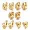 Light Gold Brass Hoop Earrings for Women, Mixed Shapes, 9~13x4~7mm