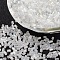 11/0 Two Cut Glass Seed Beads, Hexagon, Clear, Size: about 2.2mm in diameter, about 4500pcs/50g