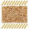 1000Pcs Twisted Bugle Beads 12mm Gold Tube Beads Glass Seed Spacer Beads Small Craft Beads for DIY Bracelet Necklaces Earring Jewelry Making Hole: 0.5mm