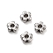 Non-Tarnish 201 Stainless Steel Beads, Flower, Stainless Steel Color, 5x5x2mm, Hole: 1.6mm