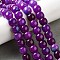 Natural Dyed White Jade Beads Strands, Barrel, Dark Violet, 10x9mm, Hole: 1.2mm, about 43~44pcs/strand, 15.16''~15.71''(38.5~39.9cm)