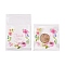 Rectangle OPP Self-Adhesive Bags, with Word Thank You and Flower Pattern, for Baking Packing Bags, Colorful, 10x7x0.02cm
