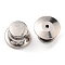 Non-Tarnish 303 Stainless Steel Badge Lapel Pin Back Butterfly Clutches, Tie Tack Pin, Brooch Findings, Column, Stainless Steel Color, 7x10mm, Hole: 1.2mm