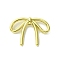 Alloy Pendant, Bowknot, Golden, 17x23x4mm, Hole: 1mm