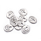 Non-Tarnish 201 Stainless Steel Filigree Pendants, Oval Charms, Stainless Steel Color, 28x22x1mm, Hole: 1.6mm
