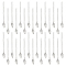UNICRAFTALE 30Pcs 304 Stainless Steel Curb Chain Extension End Chains with Oval Chain Tabs Necklace Bracelet Extension Chain Anklet Extenders for Women DIY Jewelry Making 61mm