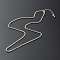 304 Stainless Steel Rolo Chain Necklaces, with Brass Chain Extender, Silver, 45x0.25cm