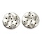 Non-Tarnish 304 Stainless Steel Pendants, Flat Round, Stainless Steel Color, 17x17.5x2mm, Hole: 1.6mm