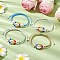 Cowrie Shell & Glass Seed Braided Bead Bracelets, Adjustable Nylon Bracelet, Mixed Color, Inner Diameter: 2-1/8~3-1/8 inch(5.5~8cm)