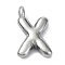 Anti-Tarnish 304 Stainless Steel Pendants, Letter Charm, Letter X, 19.5x12.5x4mm, Hole: 1.6mm