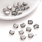 10Pcs Electroplate Glass Beads, Cat, Gray, 10x8mm, Hole: 1mm