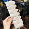 Plastic Imitation Pearl Alligator Hair Clip Sets, with Iron Clip, Hair Accessories for Girls Women, Mixed Shapes, Floral White, 70mm, 7pcs/set