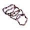 Natural Tourmaline Bead Stretch Bracelets, Tumbled Stone, Nuggets, Inner Diameter: 2~2-1/4 inch(5.2~5.6cm)