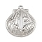 304 Stainless Steel Pendants, Ocean Theme, Shell Shape, 29x26.5x4.5mm, Hole: 2mm
