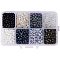 PandaHall Elite 1440 Pcs 6/0 4mm 8 Colors Glass Seed Beads Lined Pony Bead Waist Beads Tiny Spacer Czech Beads for Earring Bracelet Necklace Key Chain Jewelry Making