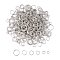 Iron Jump Rings, Open Jump Rings, Mixed Size, Platinum, 18~21 Gauge, 4~10x0.7~1mm