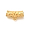 Ion Plating(IP) 304 Stainless Steel Hanger Bail, Tube, Real 18K Gold Plated, 12x23x8mm, Hole: 2mm