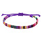 Adjustable Bohemian Style Cotton & Linen Cord Braided Bracelets for Friendship, Colorful
