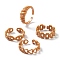 Spray Painted Brass Cuff Rings, Open Rings, Mixed Shapes, Peru, US Size 6~7 1/4(16.5~17.5mm)