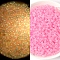 Luminous Translucent Glass Seed Beads, Inside Colours, Hot Pink, 4mm, 100g/set