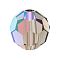 Preciosa® Crystal Beads, Czech Crystal, 451 19 602 Round, 40010 200 Black Diamond AB, 5mm, Hole: 1mm