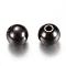Brass Spacer Beads, Cadmium Free & Lead Free, Round, Gunmetal, 5x4.5mm, Hole: 1.5mm