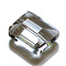 Imitation Austrian Crystal Beads, Grade AAA, K9 Glass, Faceted, Rectangle, Clear, 10x12x5.5mm, Hole: 0.9~1mm