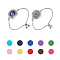 2Sets 2 Styles 316 Surgical Stainless Steel Rhinestone Diffuser Locket Slider Bracelets, Adjustable Box Chains with Sponge and Magnet, Mixed Shapes, 9-5/8 inch(24.4cm), 1pc/style