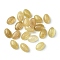 Natural White Jade Cabochons, Oval, Dyed, Light Khaki, 6x4x2~2.5mm