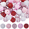 SUNNYCLUE 36Pcs Rhinestone Bead 20mm Red Resin Chunky Bubblegum Beads Chunky Beads Bulk Diamond Beads Disco Ball Beads Rhinestone Spacer Beads for Jewelry Making DIY Bracelet Necklace Pen Supplies