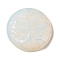 Opalite Pendants, Flat Round Charms with Engraved Tree of Life, 35~37x7.5~9.5mm, Hole: 1.5mm