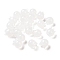Handmade Lampwork Beads, Tulip, WhiteSmoke, 9x8.5mm, Hole: 1.6mm