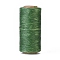 Waxed Polyester Cord, Micro Macrame Cord, Waxed Sewing Thread, Flat, Sea Green, 0.8mm, about 284.33 yards(260m)/roll