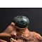 Natural Moss Agate Egg Figurines Statues for Home Office Desktop Decoration, 30x20mm