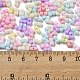 Непрозрачный матовый стеклянный бисер цвета макарон SEED-K009-12B-01-4