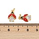 Латунные микро проложить кубического циркония подвески KK-C095-08B-G-3