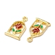 Подвески из эмали и сплава ENAM-D046-13G-01-2