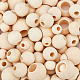 120шт 3 стиля бусины из натурального дерева WOOD-OC0001-92-6