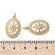 Латунные микро проложить кубического циркония подвески KK-U070-24G-3