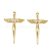 Латунные микро проложить кубического циркония подвески KK-S526-23G