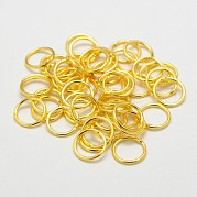 Латунь круглые кольца KK-WH0084-05A-G