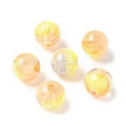 Двухцветные прозрачные акриловые бусины OACR-D304-02E