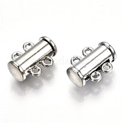 2-пряди латунные магнитного слайд замок застежки PALLOY-S140-01P
