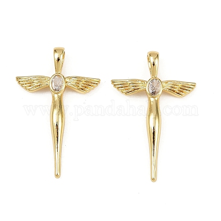 Латунные микро проложить кубического циркония подвески KK-S526-23G-1