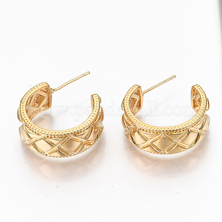 Серьги-кольца из латуни KK-R117-019-NF-1
