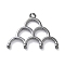 Brass Pendants, Cadmium Free & Nickel Free & Lead Free, Isosceles Triangle Charms, Gunmetal, 14.5x19x2mm, Hole: 1mm