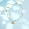 Stainless Steel Pendant Necklaces, Starfish, Golden, 17.72 inch(45cm)